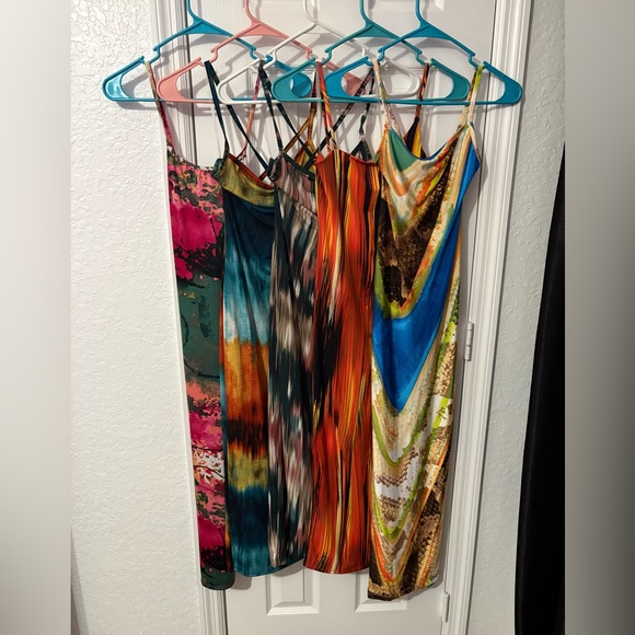 Dresses & Skirts - Vibrant Multi-Print Slip Maxi Dresses-Set of 5